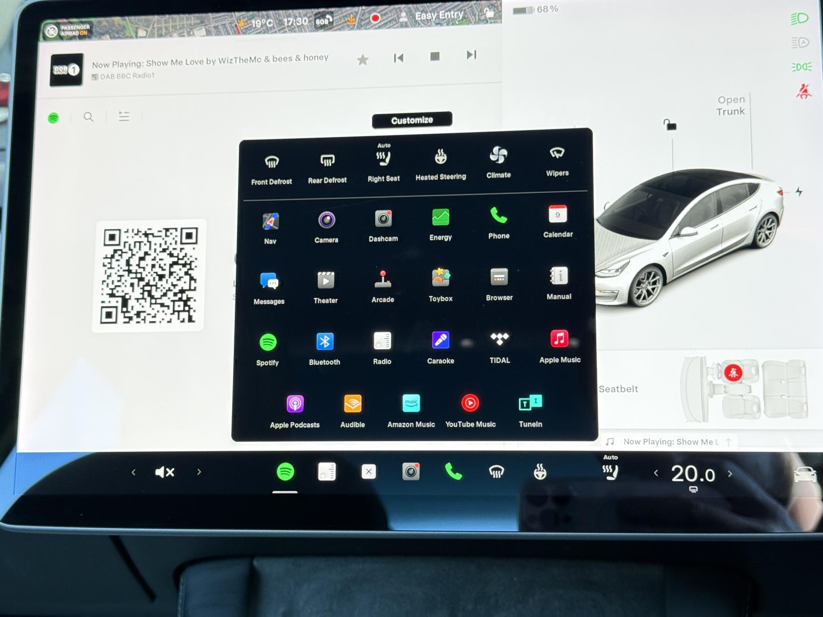 Tesla Model 3 Standard Range Plus Saloon 4dr Electric Auto RWD (241 bhp)